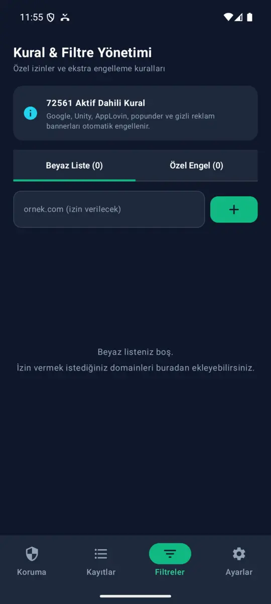 D54 Mobil Reklam ve İzleyici Engelleyici (Android APK) ekran görüntüsü 3